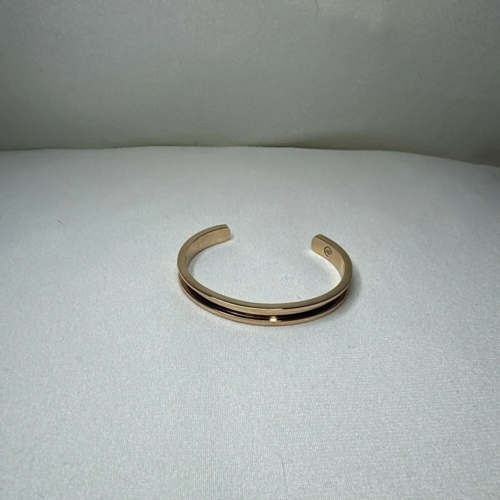 vintage rose gold plated cuff bracelet